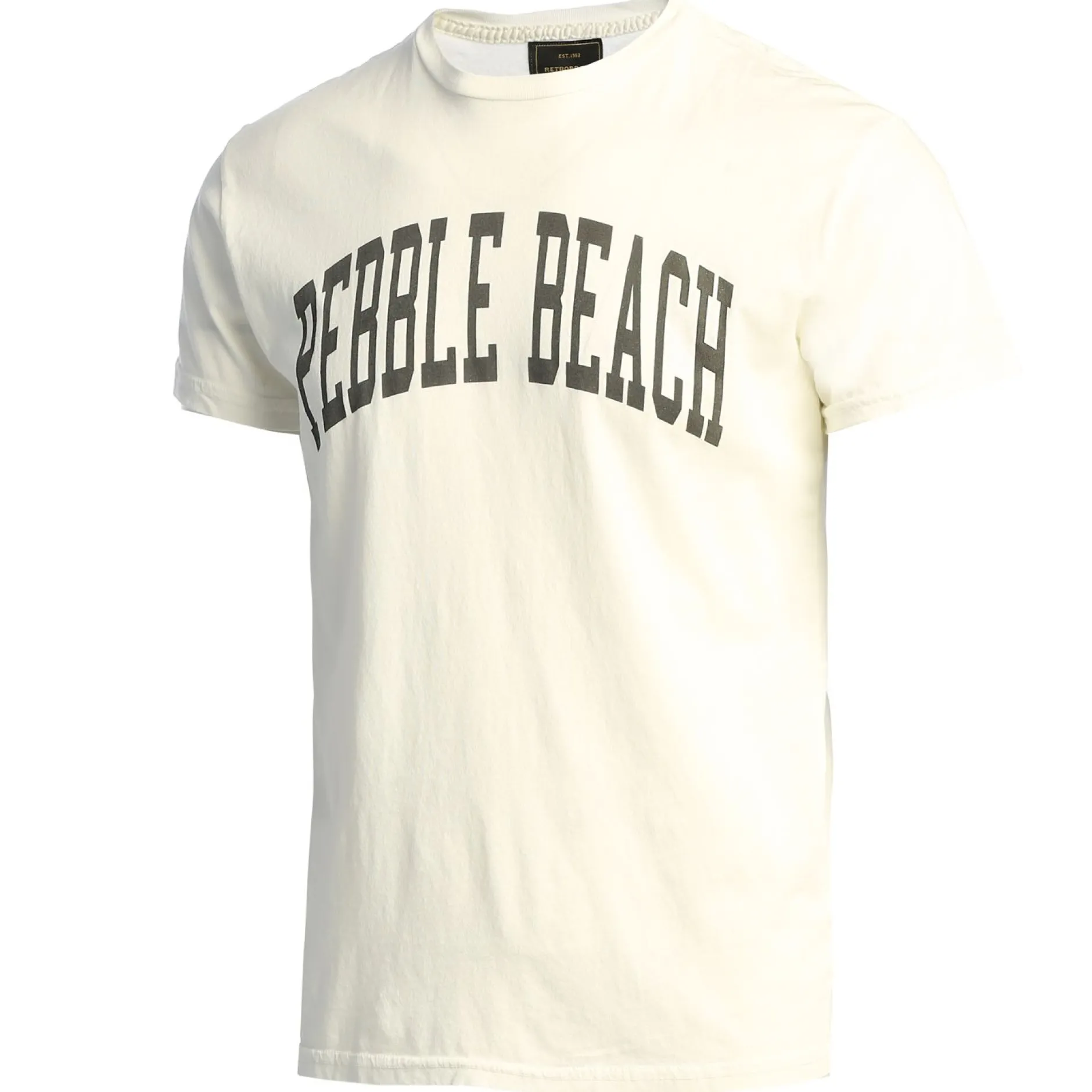 Men Pebble Beach Black Label College Tee By Wildcat Retro
