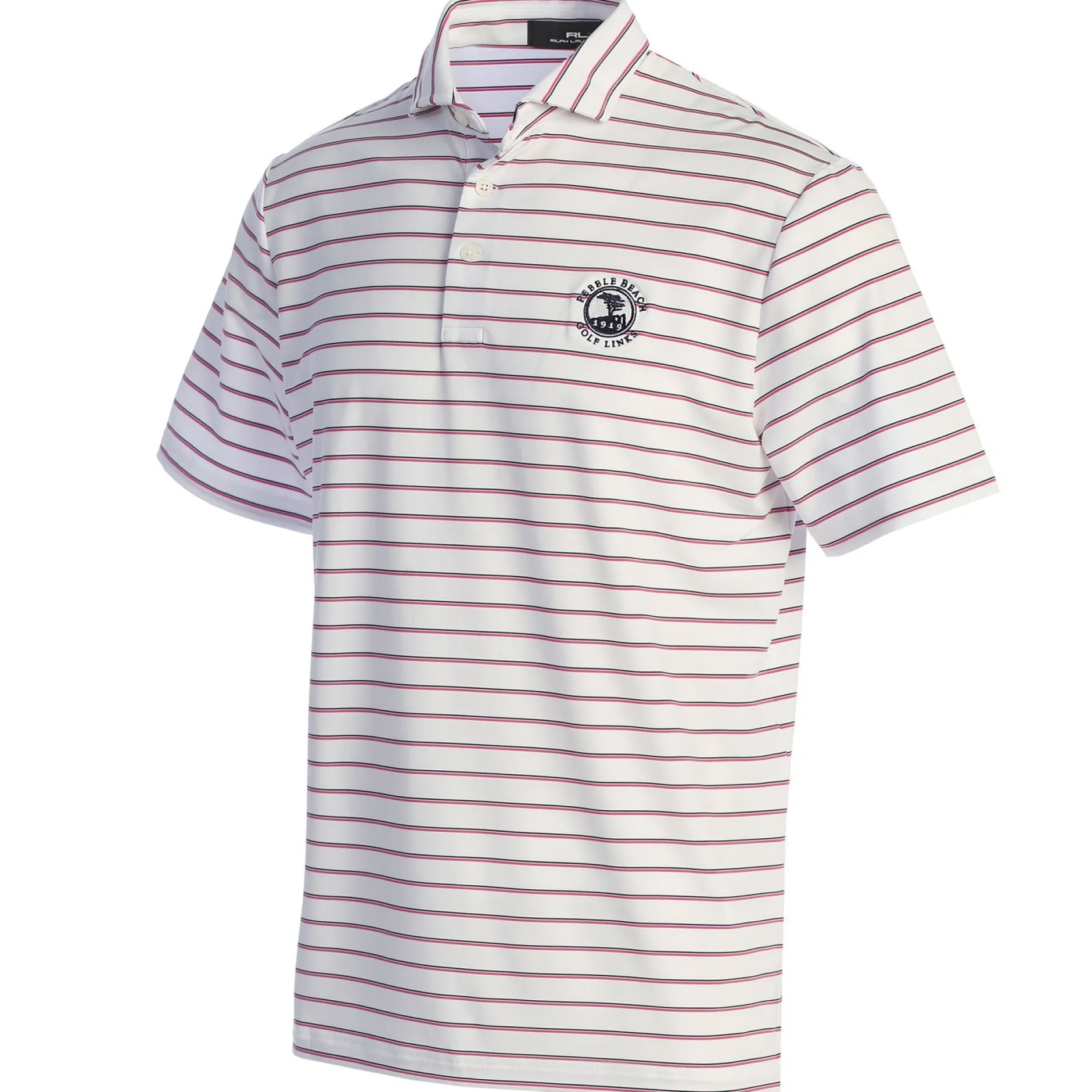 Men Pebble Beach Classic Fit Striped Jersey Polo By Ralph Lauren