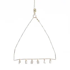 Pebble Beach Dainty Gold Necklace