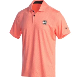 Men Pebble Beach Dri-Fit Vapor Stripe Pink Gaze Polo By Nike