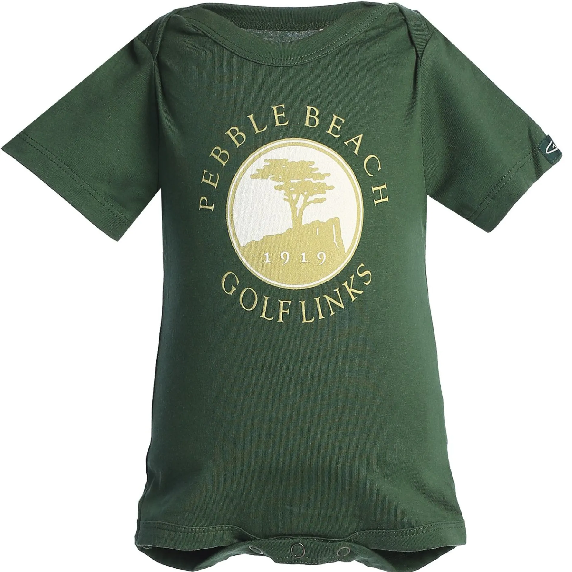 Kids Pebble Beach Forest And Gold Onsie By Garb