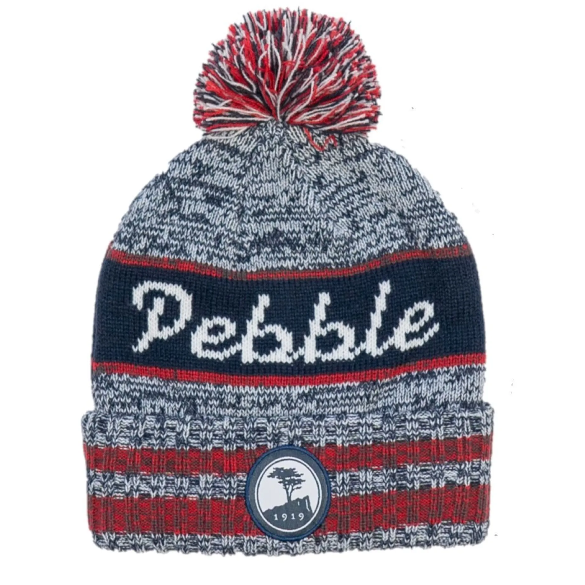 Pebble Beach Jacquard Knit Beanie By Pukka