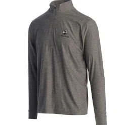 Men Pebble Beach Linear Crusher 1/4 Zip Pullover By Straight Down