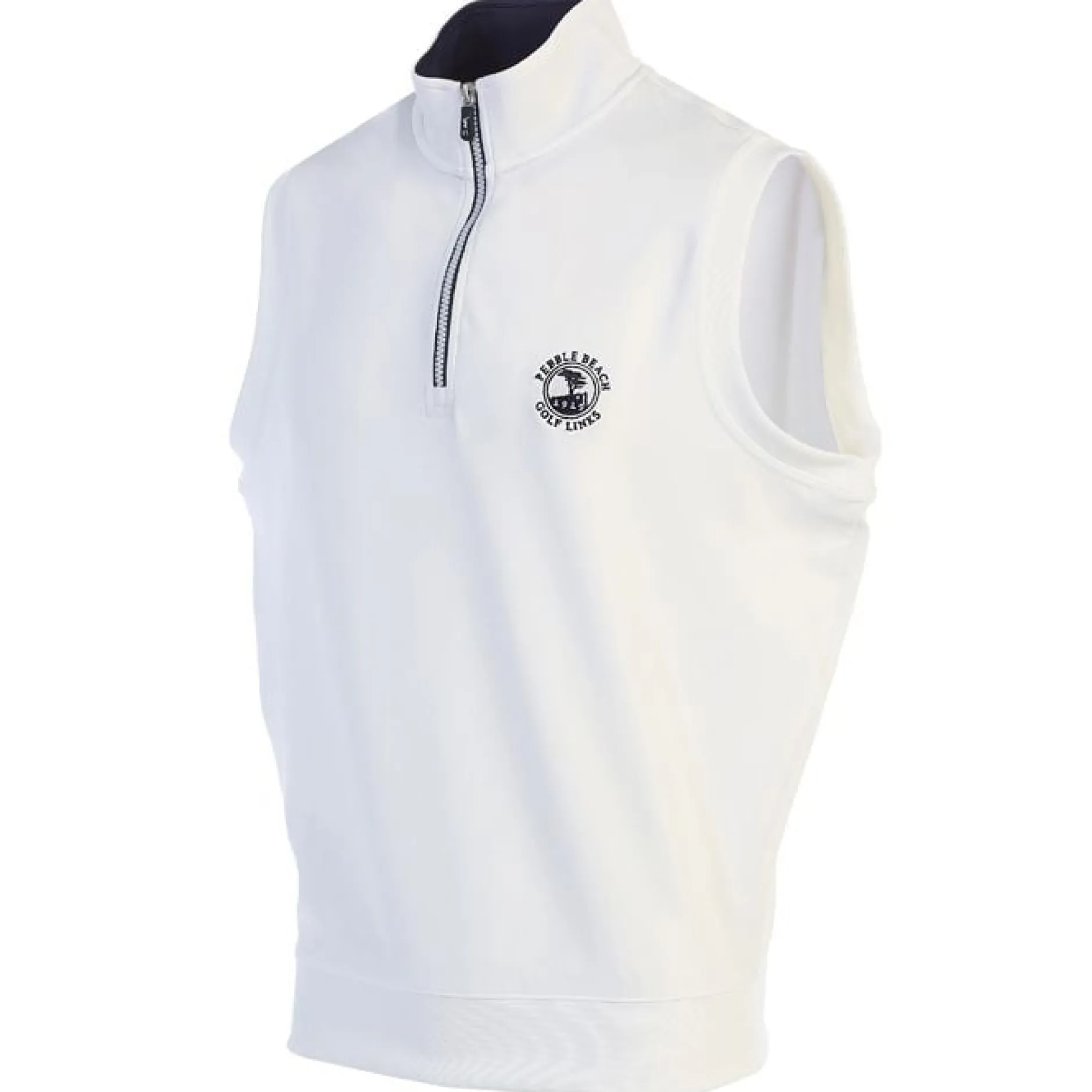 Men Pebble Beach Men's "Caves" 1/4 Zip Vest By Fairway & Greene