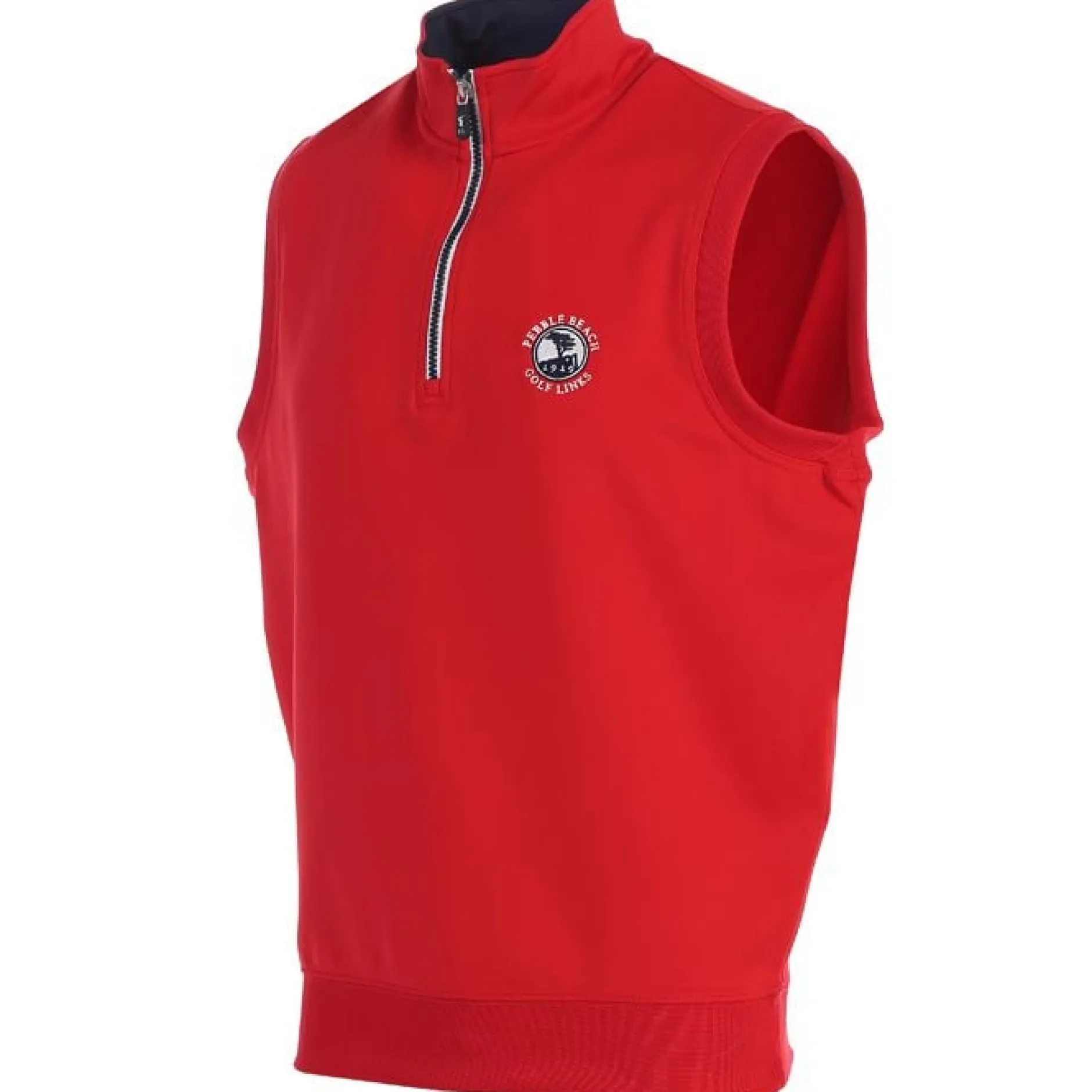 Men Pebble Beach Men's "Caves" 1/4 Zip Vest By Fairway & Greene