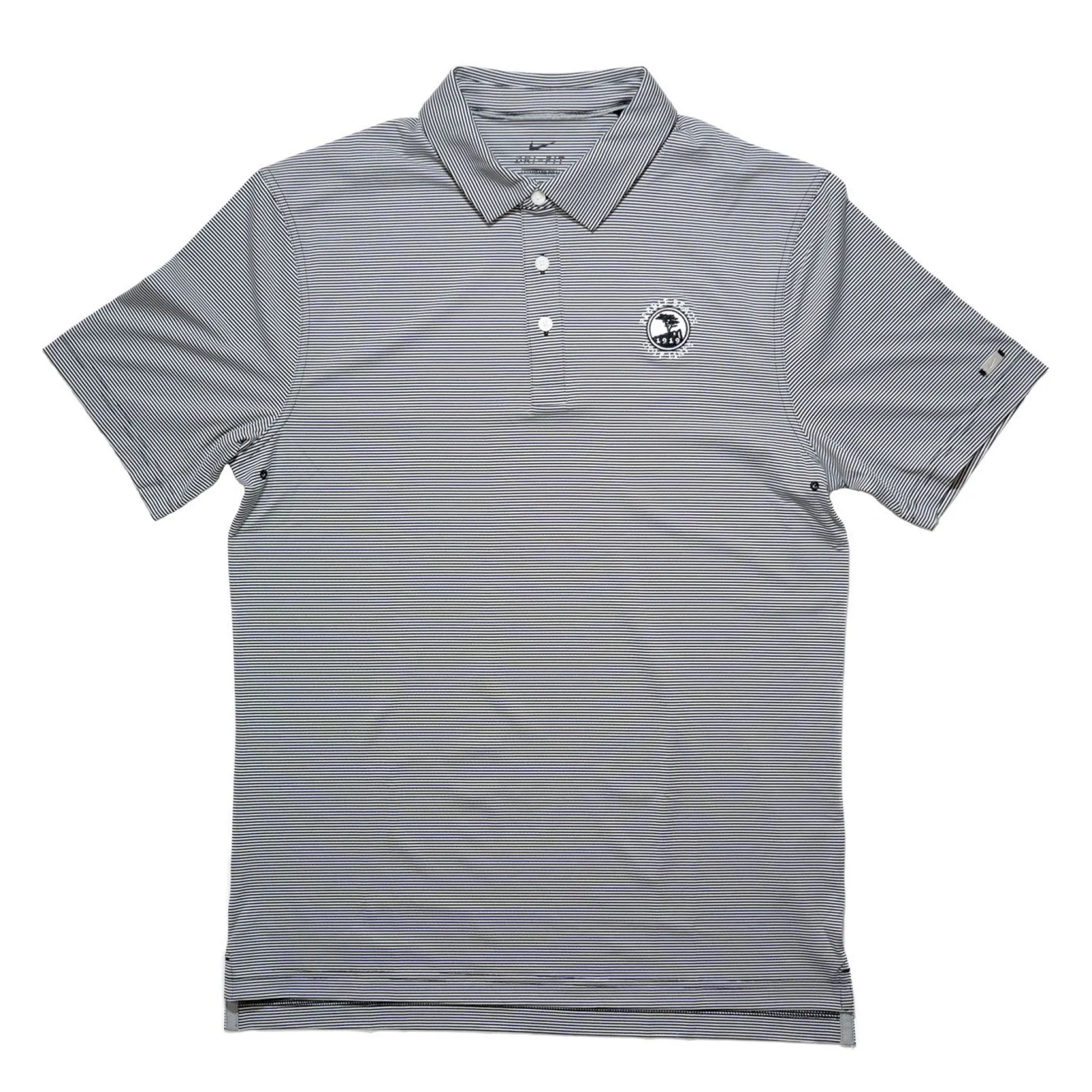 Men Pebble Beach Men's Dri-Fit Player Striped Polo By Nike