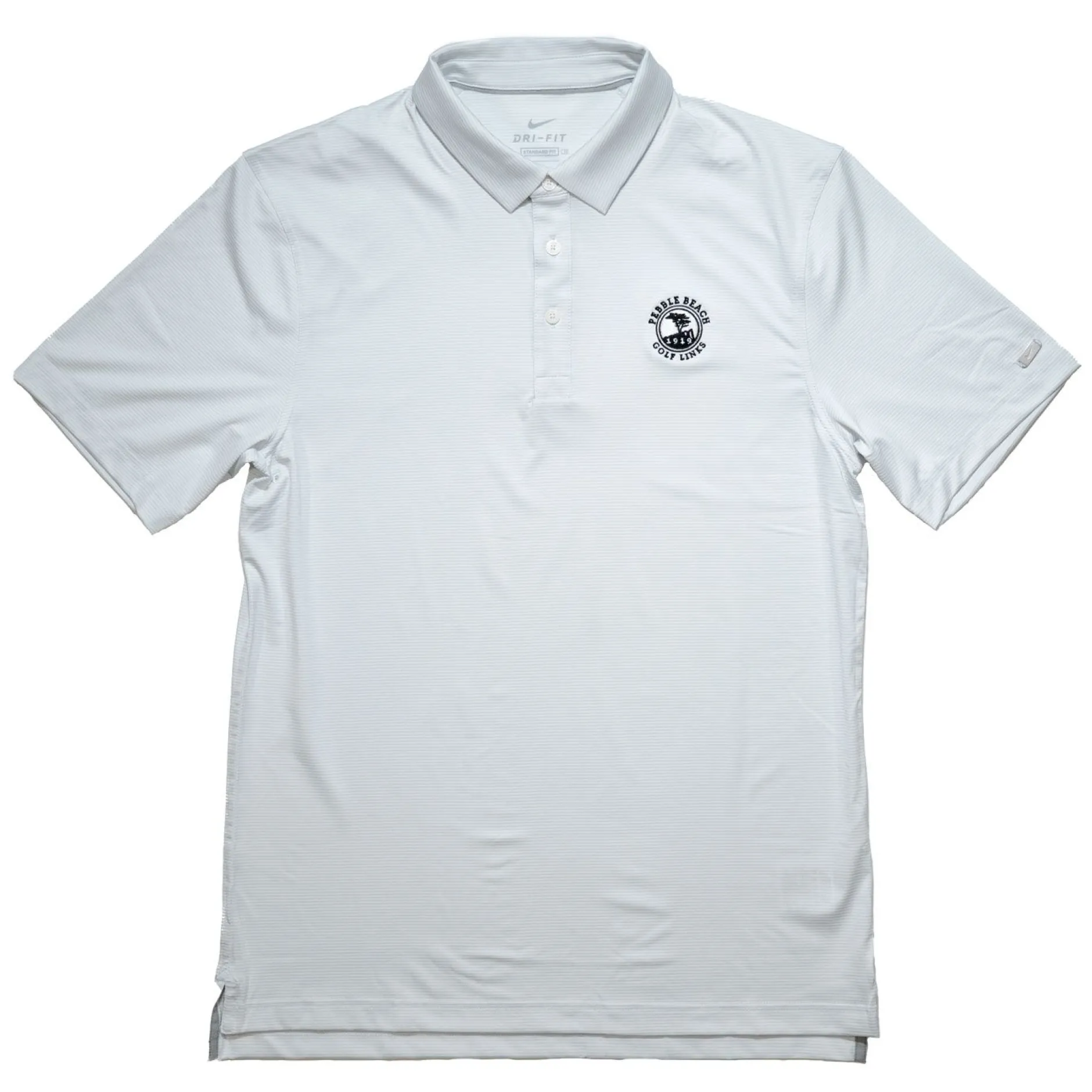 Men Pebble Beach Men's Dri-Fit Player Striped Polo By Nike