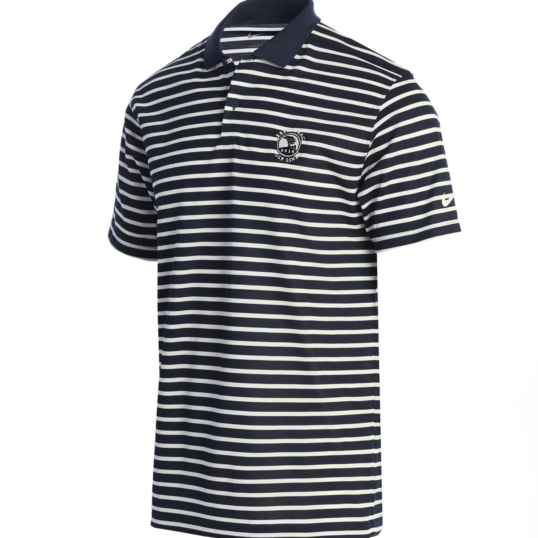 Men Pebble Beach Men's Dri-Fit Wide Stripe Polo By Nike