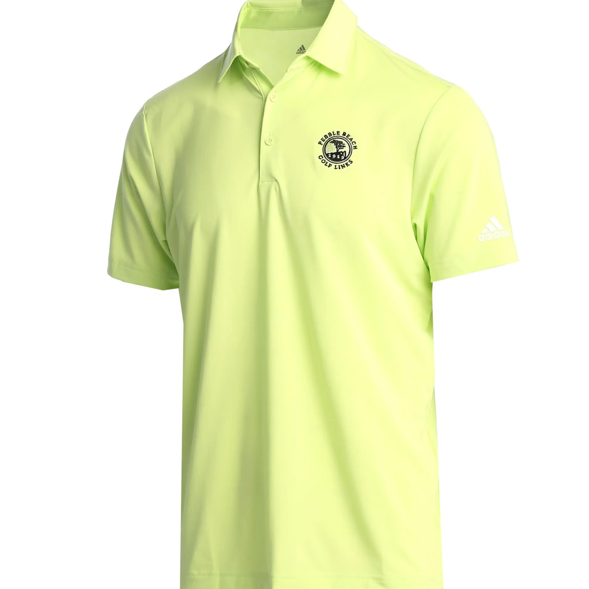 Men Pebble Beach Men's Ultimate365 Pulse Green Polo By Adidas