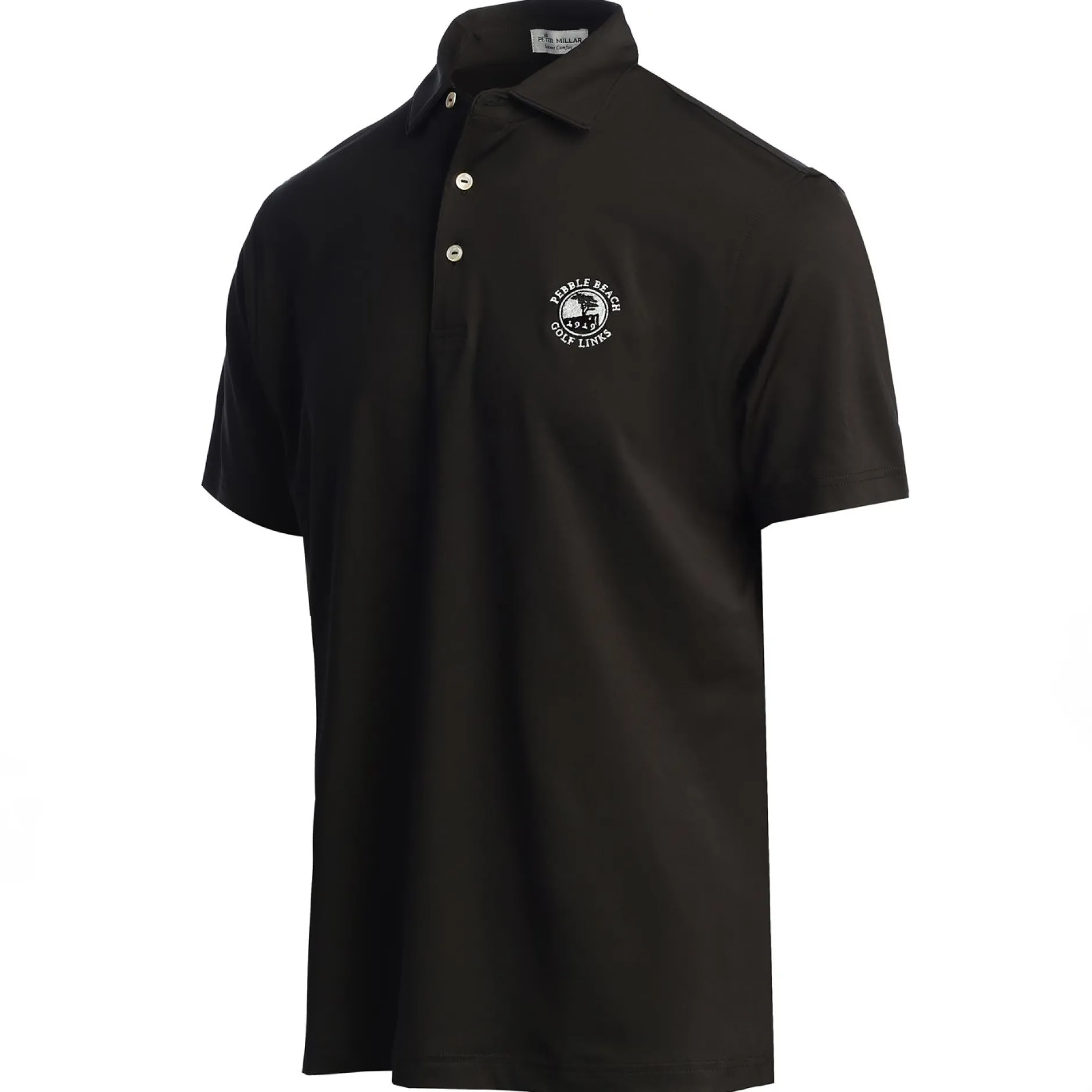 Men Pebble Beach Solid Polo By Peter Millar