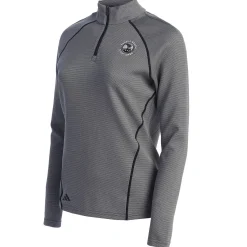 Pebble Beach Women's 1/4 Zip Knit Pullover By Adidas