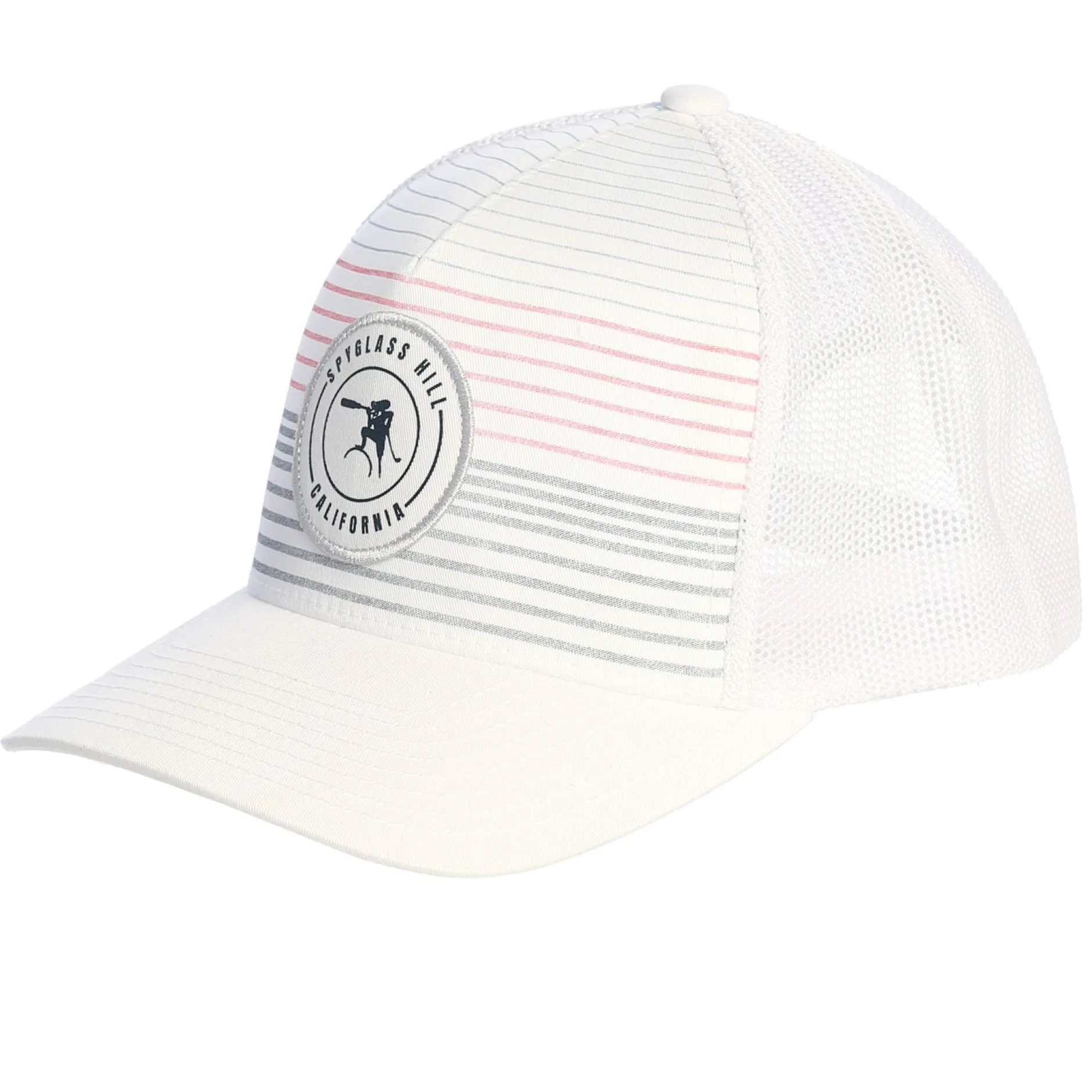 Pebble Beach Spyglass Hill Executive Stripe Hat By Travis Mathew