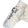 Pebble Beach Spyglass Hill Map Blade Putter Cover By Prg