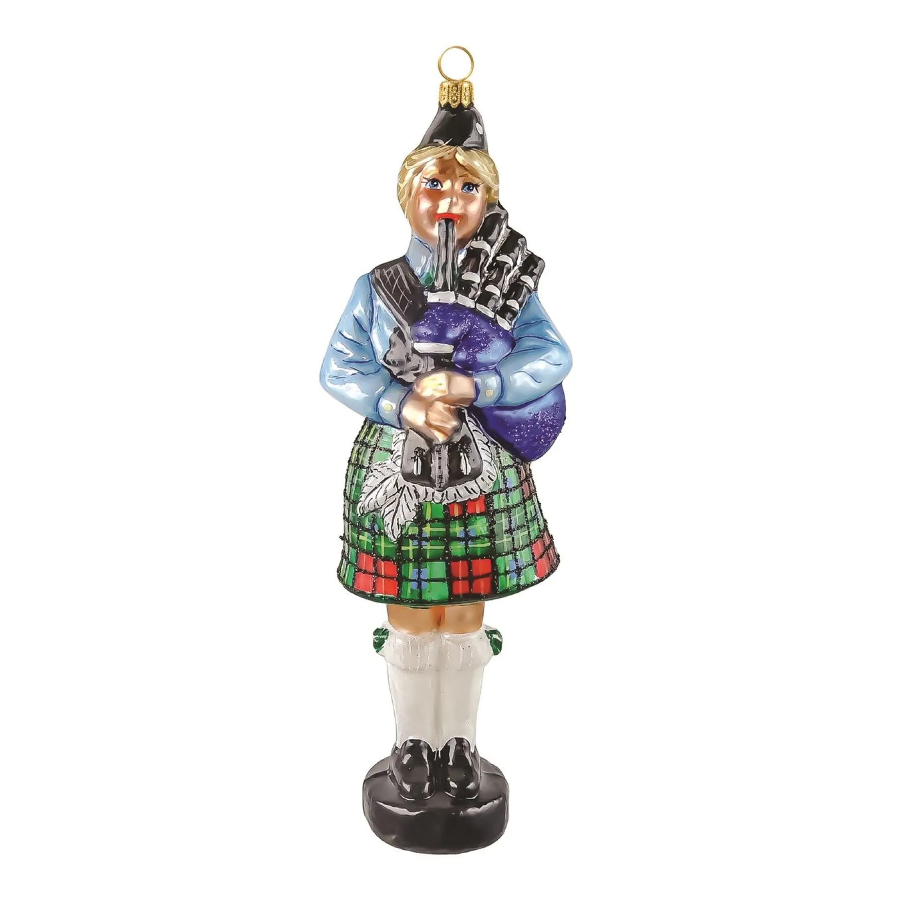 Pebble Beach The Links At Spanish Bay Collectible Female Bagpiper Ornament